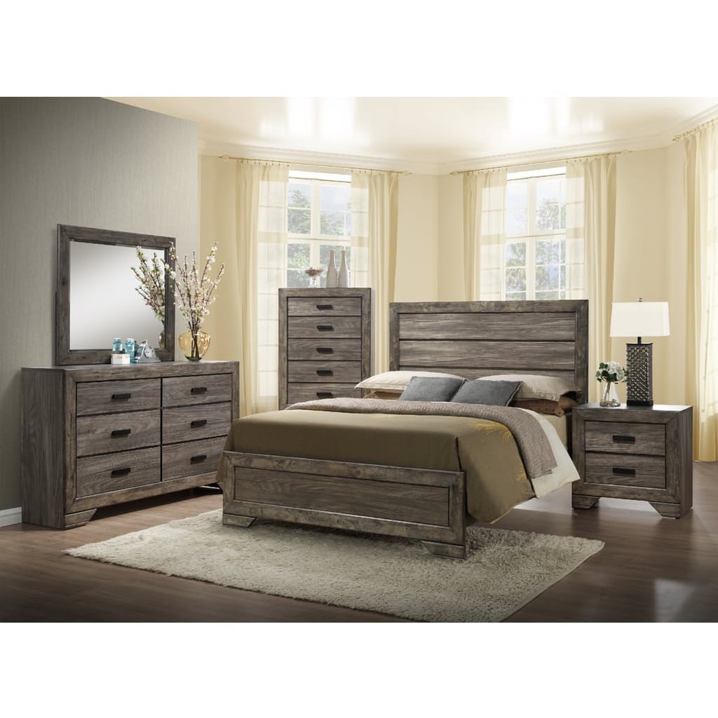 EFO BLAKE NH100QB5PC Rustic 5 Piece Queen Bedroom Set EFO